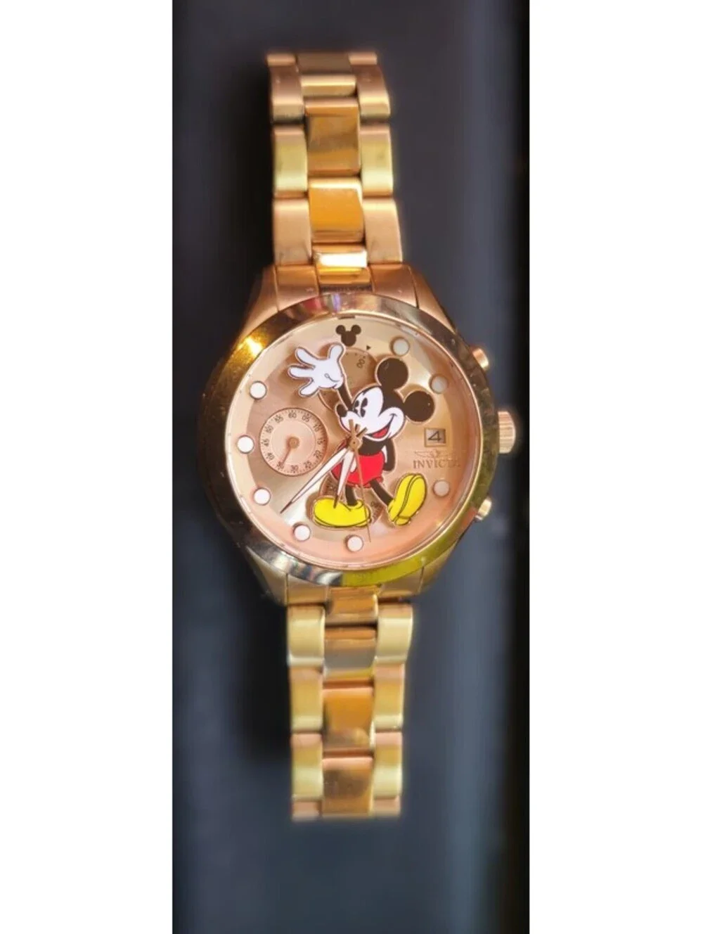Invicta 27400 Disney Limited 0756/3000 Mickey Mouse 40mm Rose-gold Dial Watch